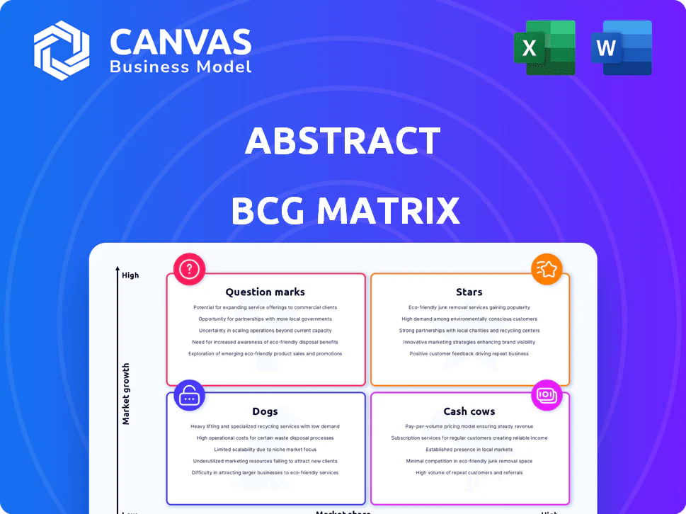ABSTRACT BCG MATRIX TEMPLATE RESEARCH