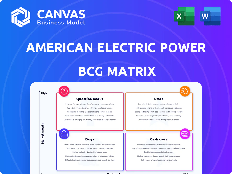 AMERICAN ELECTRIC POWER BCG MATRIX TEMPLATE RESEARCH