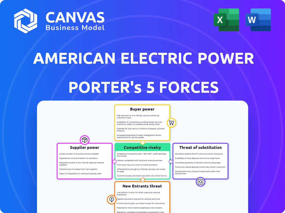 AMERICAN ELECTRIC POWER PORTER'S FIVE FORCES TEMPLATE RESEARCH