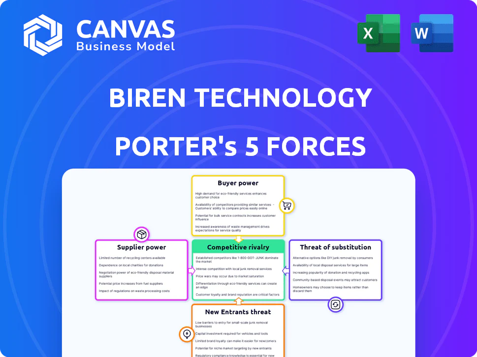 BIREN TECHNOLOGY PORTER'S FIVE FORCES TEMPLATE RESEARCH
