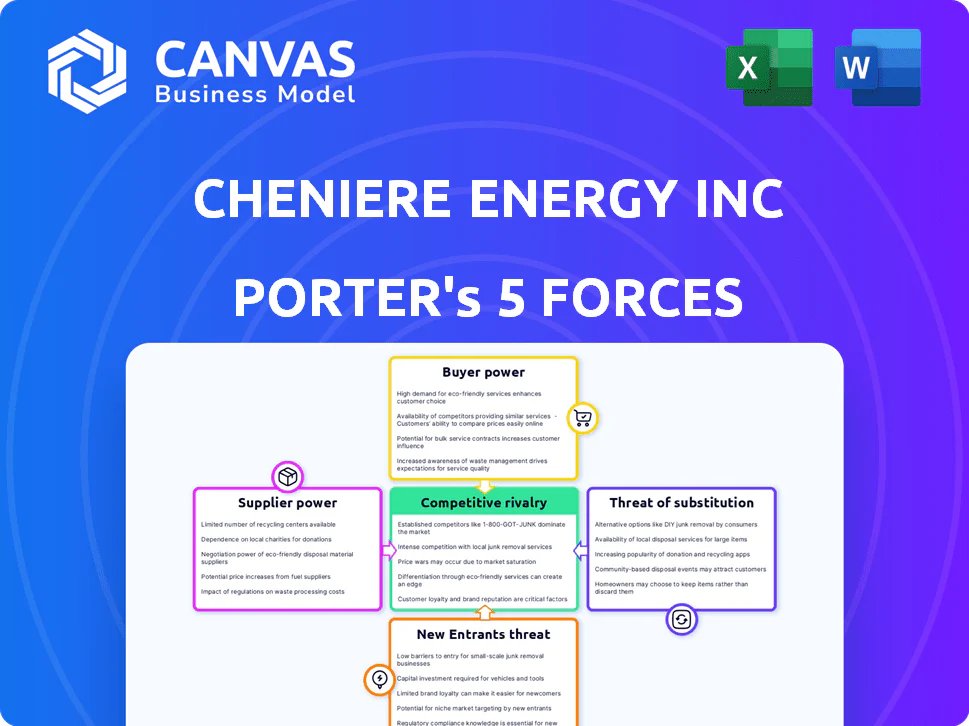 CHENIERE ENERGY INC PORTER'S FIVE FORCES TEMPLATE RESEARCH