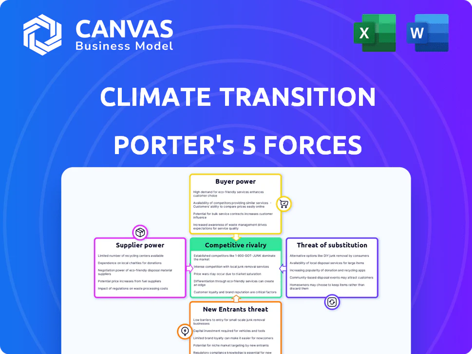 CLIMATE TRANSITION CORPORATION PORTER'S FIVE FORCES TEMPLATE RESEARCH