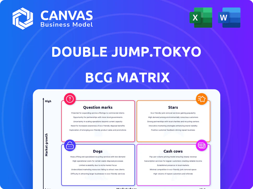 DOUBLE JUMP.TOKYO BCG MATRIX TEMPLATE RESEARCH