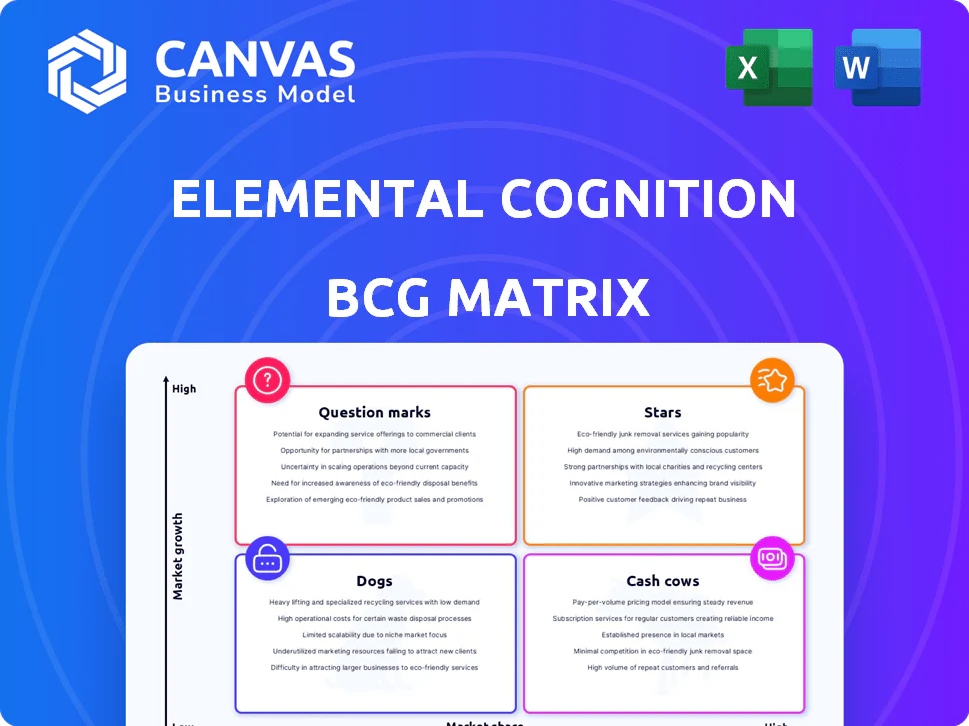 ELEMENTAL COGNITION BCG MATRIX TEMPLATE RESEARCH