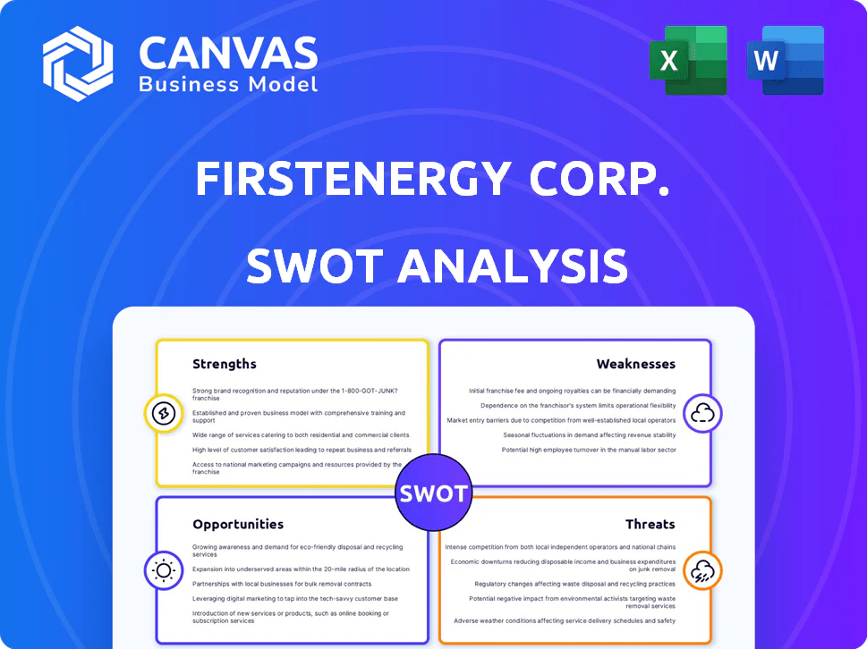 FIRSTENERGY CORP. SWOT ANALYSIS TEMPLATE RESEARCH