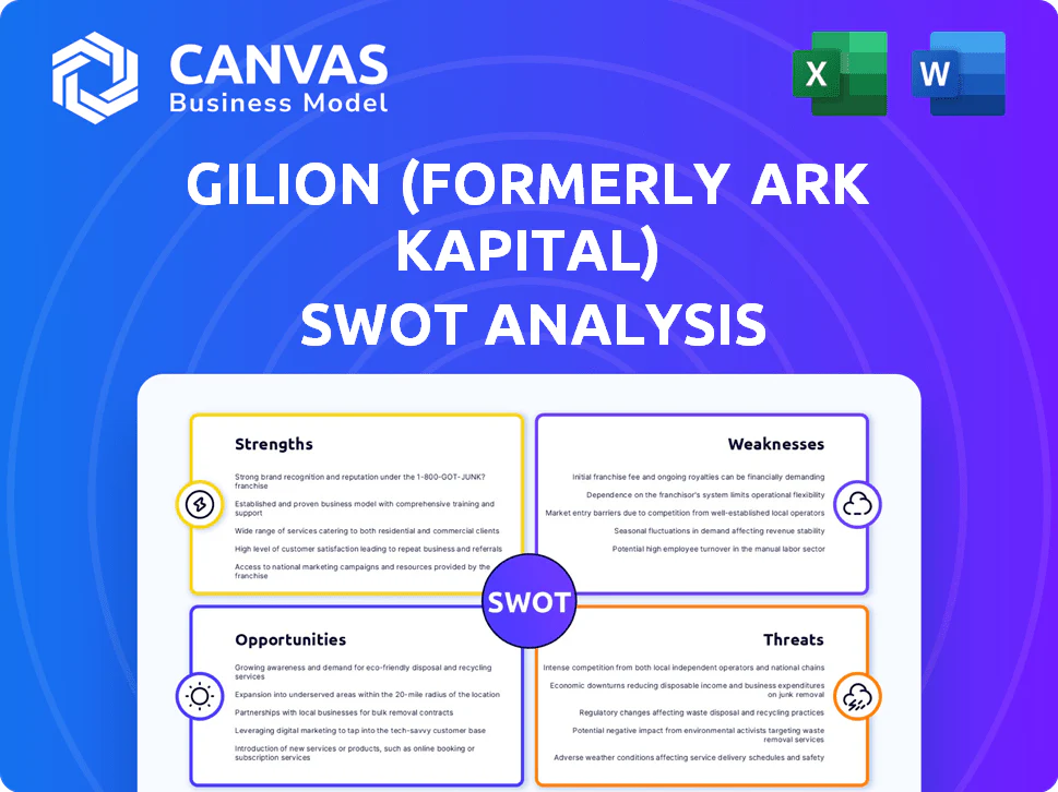 GILION (FORMERLY ARK KAPITAL) SWOT ANALYSIS TEMPLATE RESEARCH