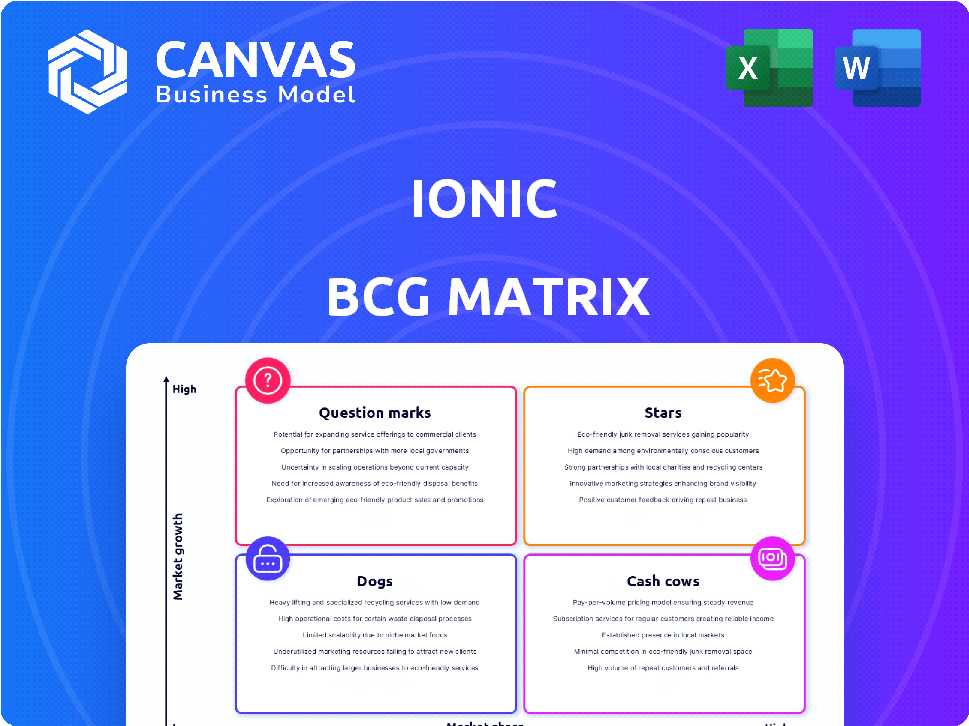 IONIC BCG MATRIX TEMPLATE RESEARCH