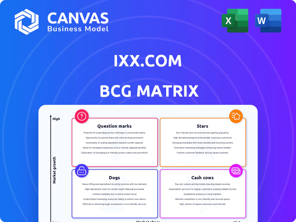 IXX.COM BCG MATRIX TEMPLATE RESEARCH