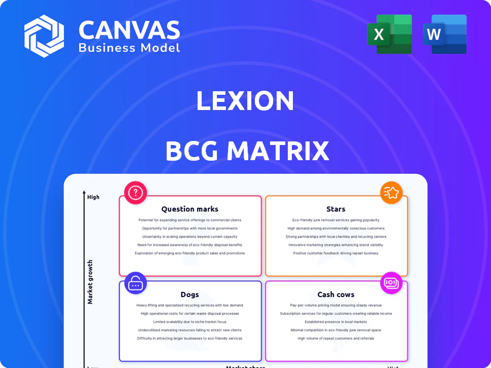 LEXION BCG MATRIX TEMPLATE RESEARCH