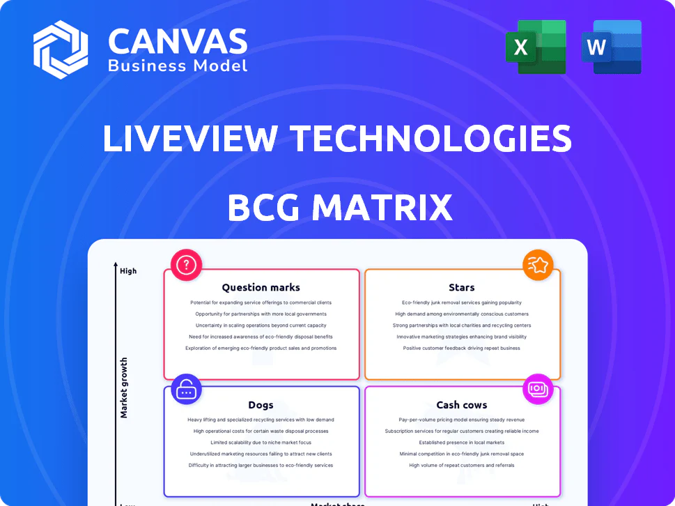 LIVEVIEW TECHNOLOGIES BCG MATRIX TEMPLATE RESEARCH