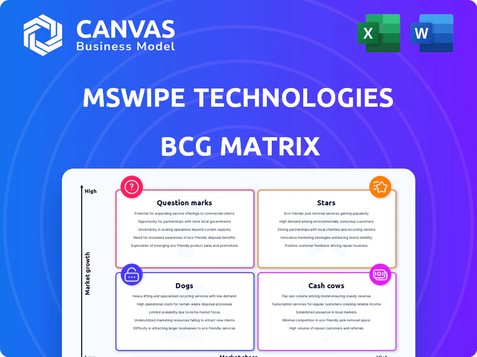 MSWIPE TECHNOLOGIES BCG MATRIX TEMPLATE RESEARCH