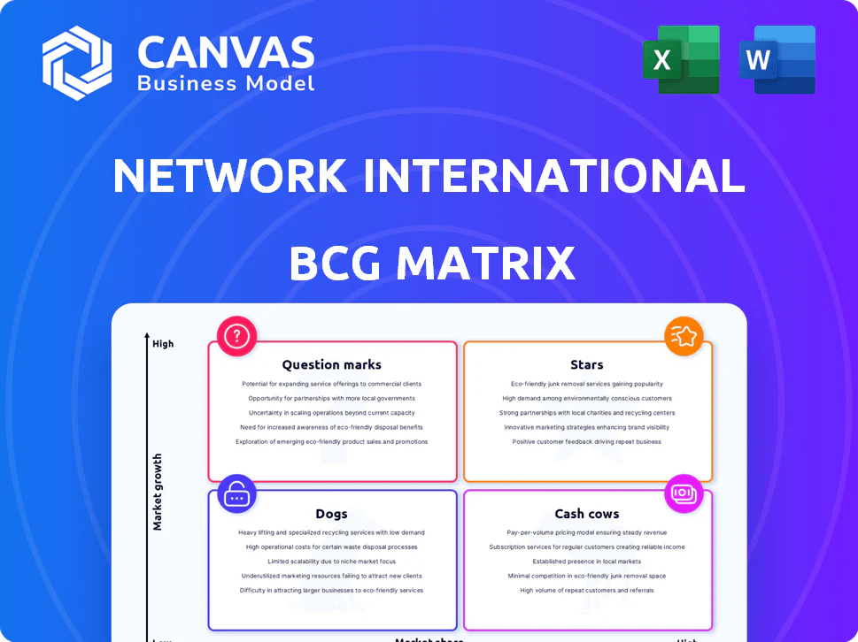 NETWORK INTERNATIONAL BCG MATRIX TEMPLATE RESEARCH