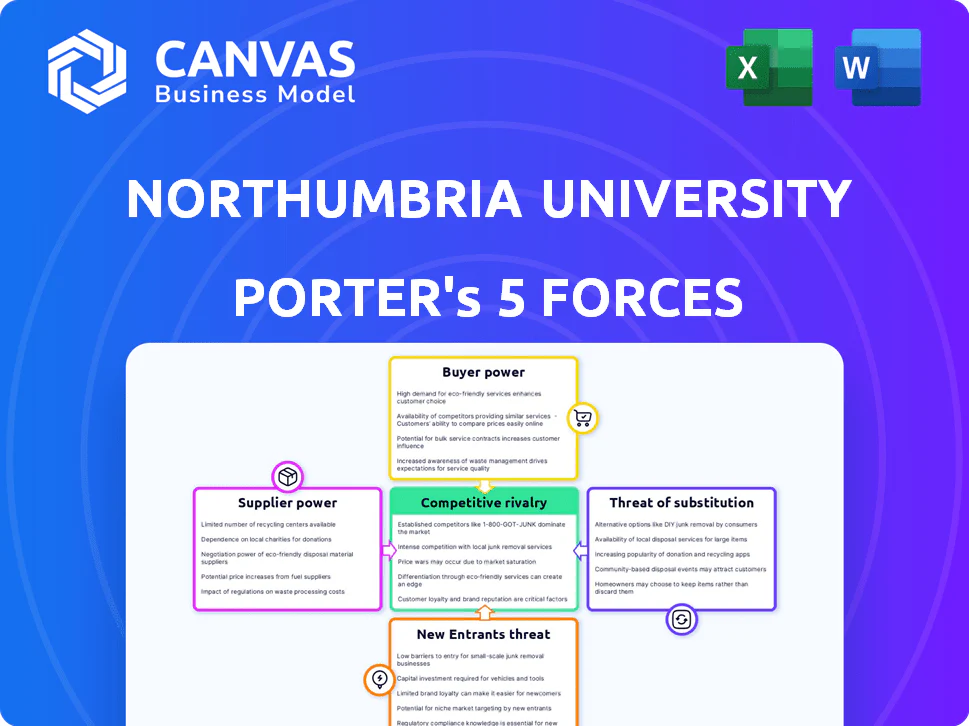 NORTHUMBRIA UNIVERSITY PORTER'S FIVE FORCES TEMPLATE RESEARCH
