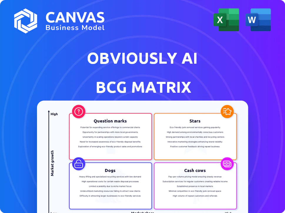 OBVIOUSLY AI BCG MATRIX TEMPLATE RESEARCH