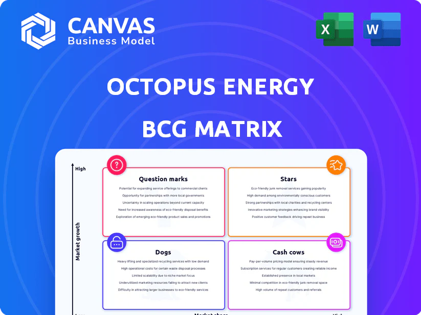 OCTOPUS ENERGY BCG MATRIX TEMPLATE RESEARCH